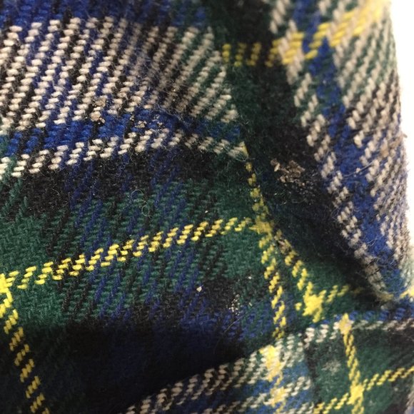 VINTAGE PLAID BELL BOTTOM PANTS SIZE 28 - Picture 8 of 9